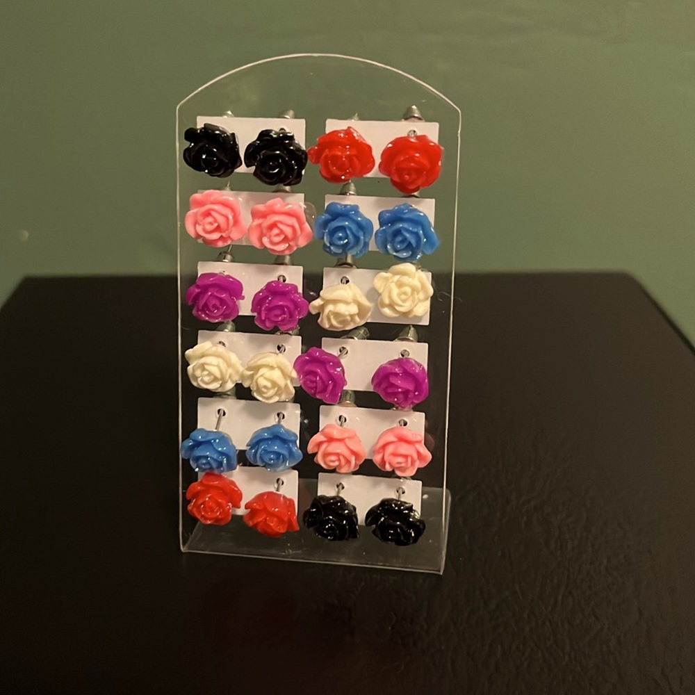 Fashion flower earrings